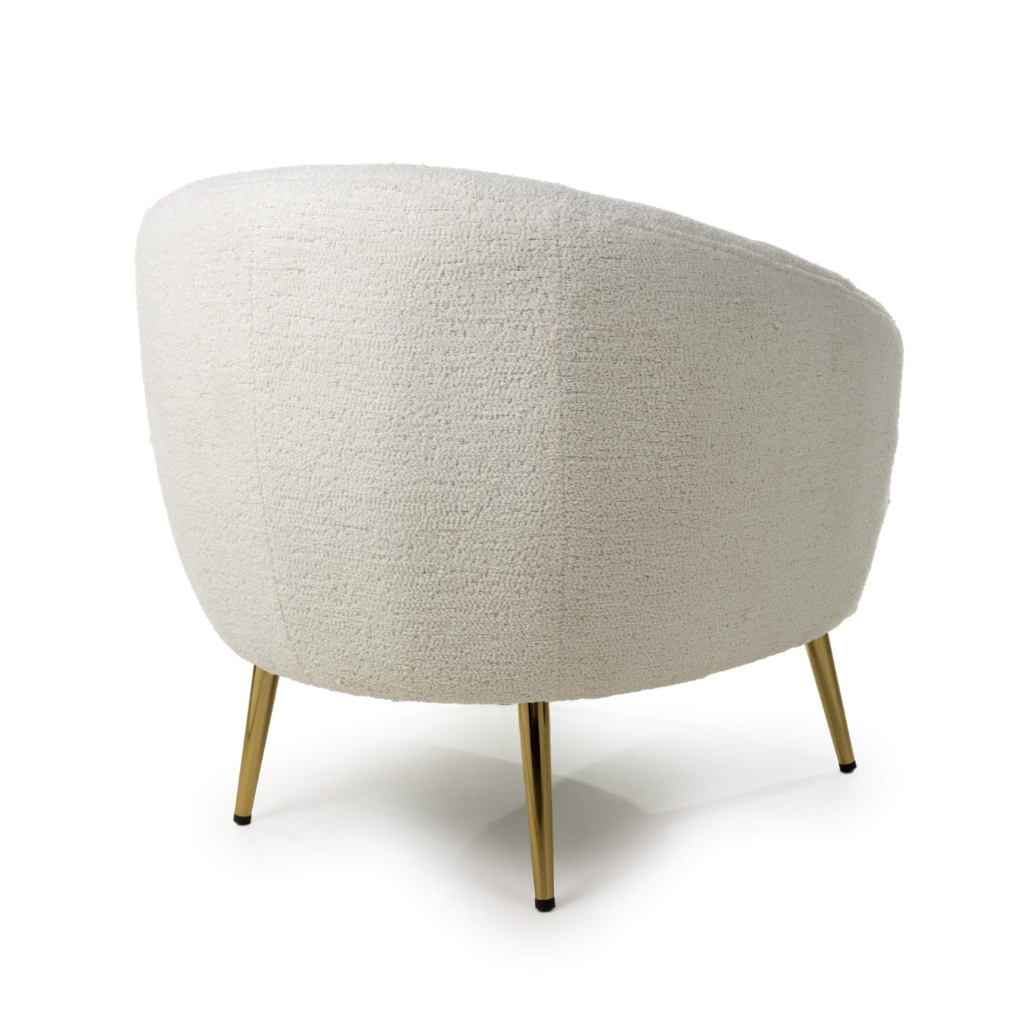 Shankar Lucia Boucle Vanilla White Tub Chair