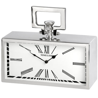 Hill Interiors Silver Pocket Watch Clock