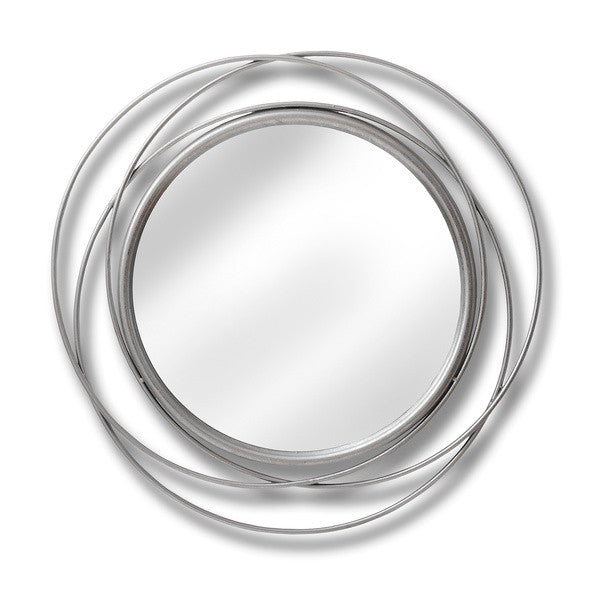 Hill Interiors Silver Circled Wall Art Mirror