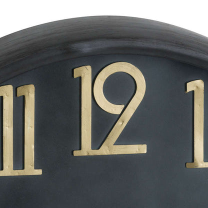 Hill Interiors Soho Brass And Black Large Clock