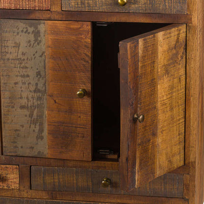 Hill Interiors Multi Draw Reclaimed Industrial Chest With Brass Handle