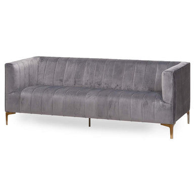 Hill Interiors Emperor Grey Velvet 2 Seater Sofa