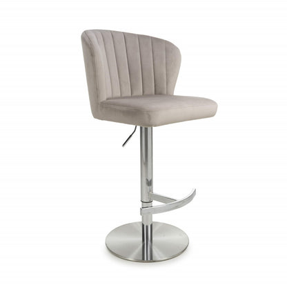 Shankar Sigma Brushed Velvet Mink Bar Stool