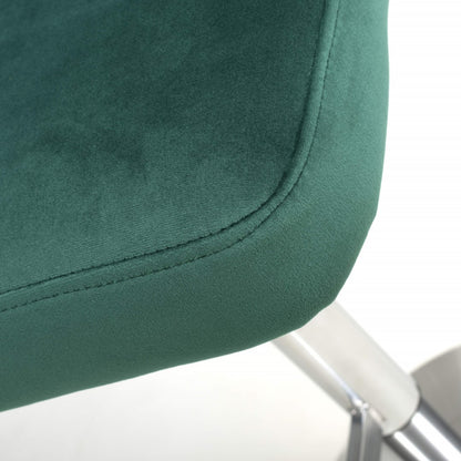 Shankar Sigma Brushed Velvet Green Bar Stool