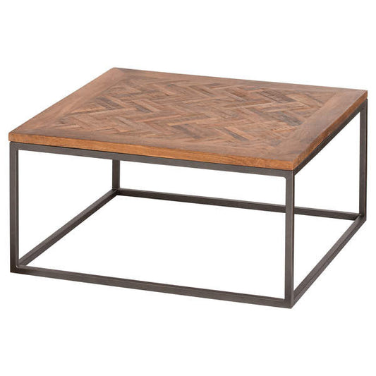 Hill Interiors Hoxton Collection Coffee Table With Parquet Top