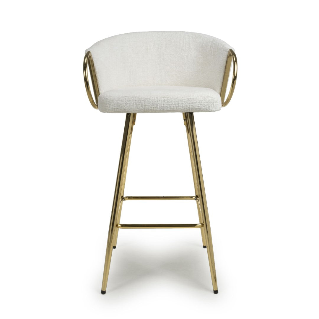 Shankar Volero Textured Effect Cream Bar Stool