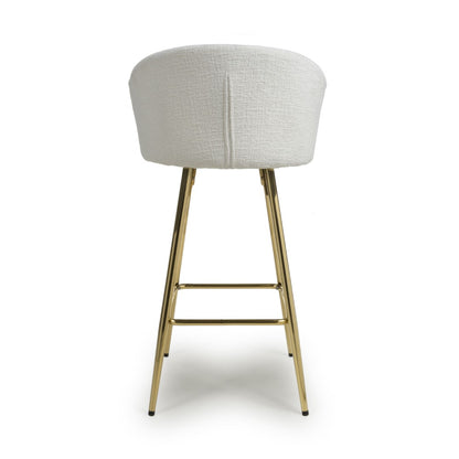 Shankar Volero Textured Effect Cream Bar Stool