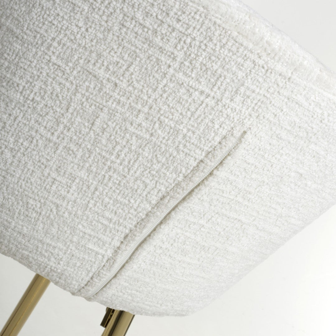 Shankar Volero Textured Effect Cream Bar Stool