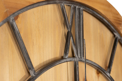 Hill Interiors Williston Large Wooden Wall Clock