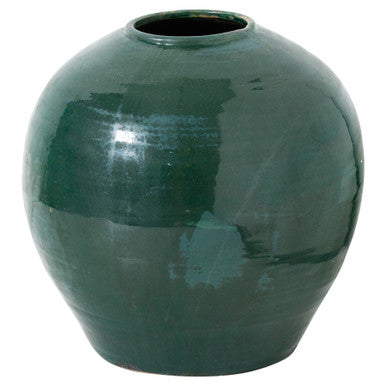 Hill Interiors Garda Emerald Glazed Regola Vase