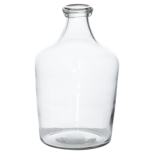 Bulbous Narrow Neck Glass Vase