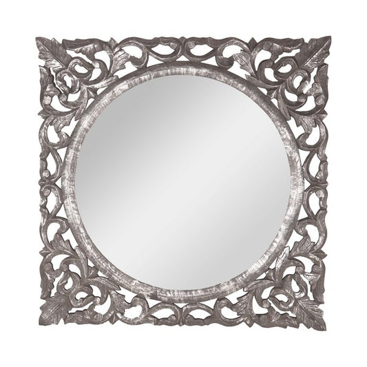 Hill Interiors Hand Carved Louis Metallic Large Wall Mirror