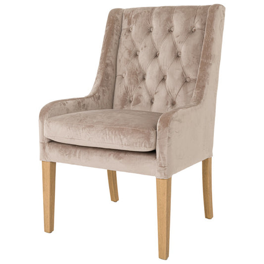 Hill Interiors Henley Luxury Large Button Pressed Dining Chair
