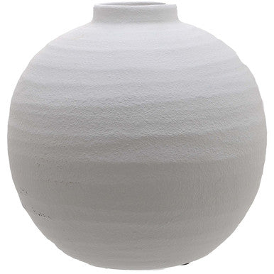 Hill Interiors Tiber Matt White Ceramic Vase