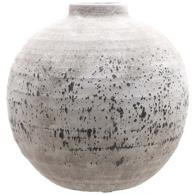 Hill Interiors Tiber Large Stone Ceramic Vase