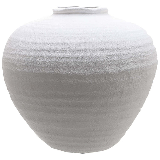 Regola Large Matt White Ceramic Vase