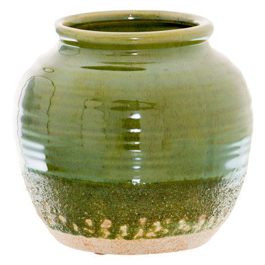 Hill Interiors Seville Collection Olive Squat Vase