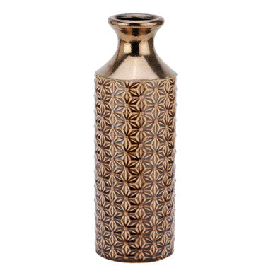 Hill Interiors Seville Collection Caramel Fluted Vase