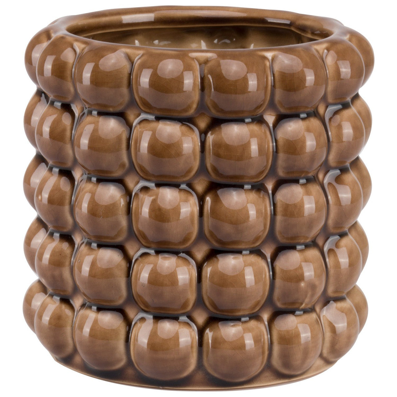 Seville Collection Caramel Bubble Vase