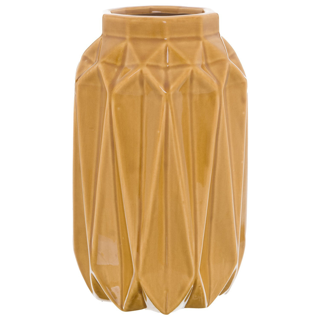 Seville Collection Ochre ceramic Vase