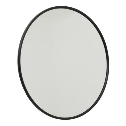 Hill Interiors Black Large Circular Metal Wall Mirror