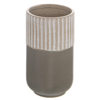 Hill Interiors Mason Collection Grey Ceramic Straight Vase