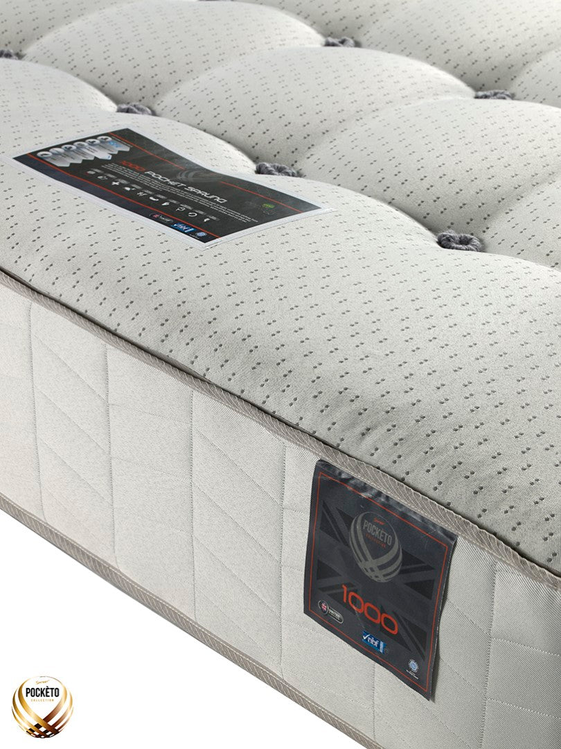 Sareer Pocketo 4ft Small Double 1000 Pockets Reflex Plus Mattress