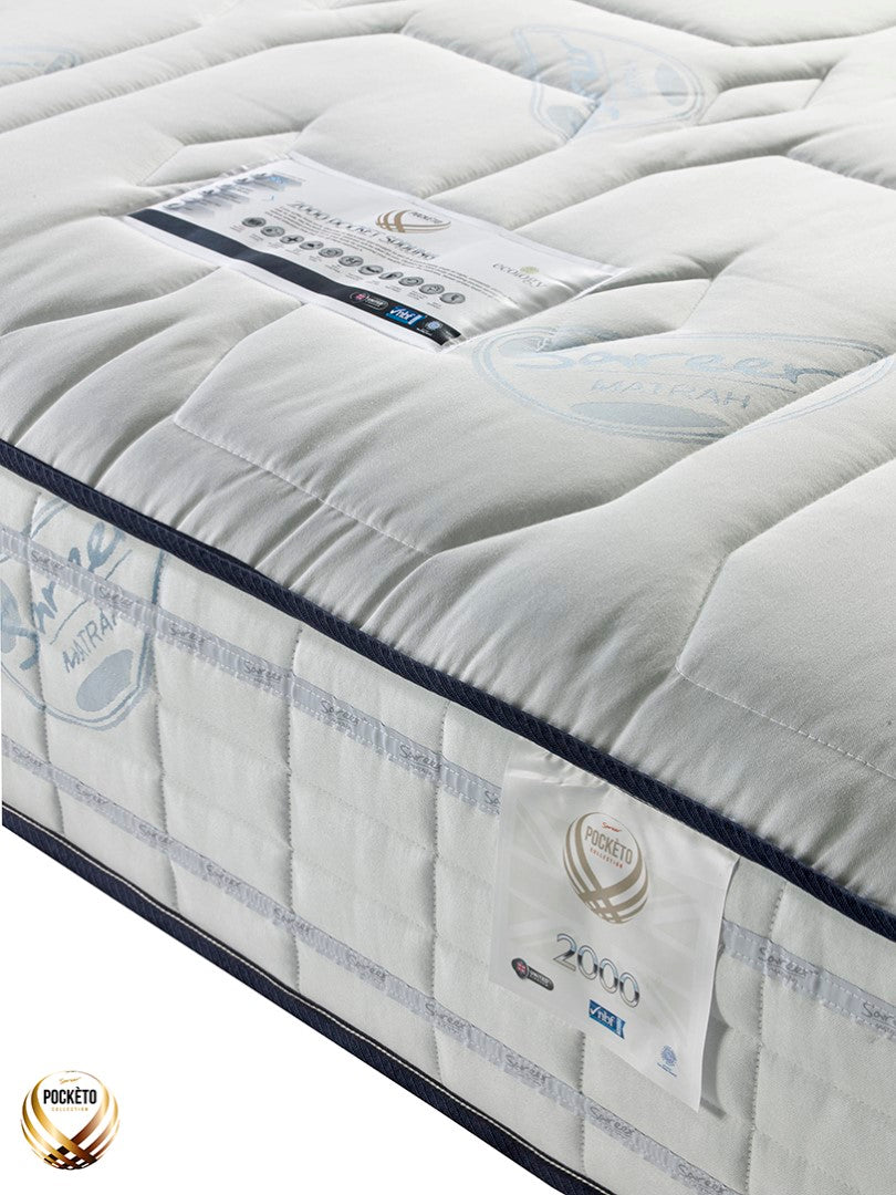 Sareer Pocketo 4ft6 Double 2000 Pockets Sprung Mattress