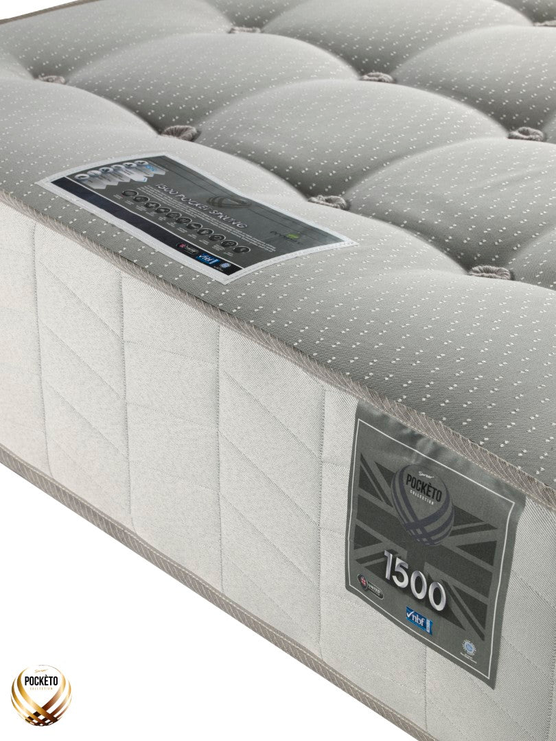 Sareer Pocketo 2ft6 Small Single 1500 Pockets Sprung Mattress