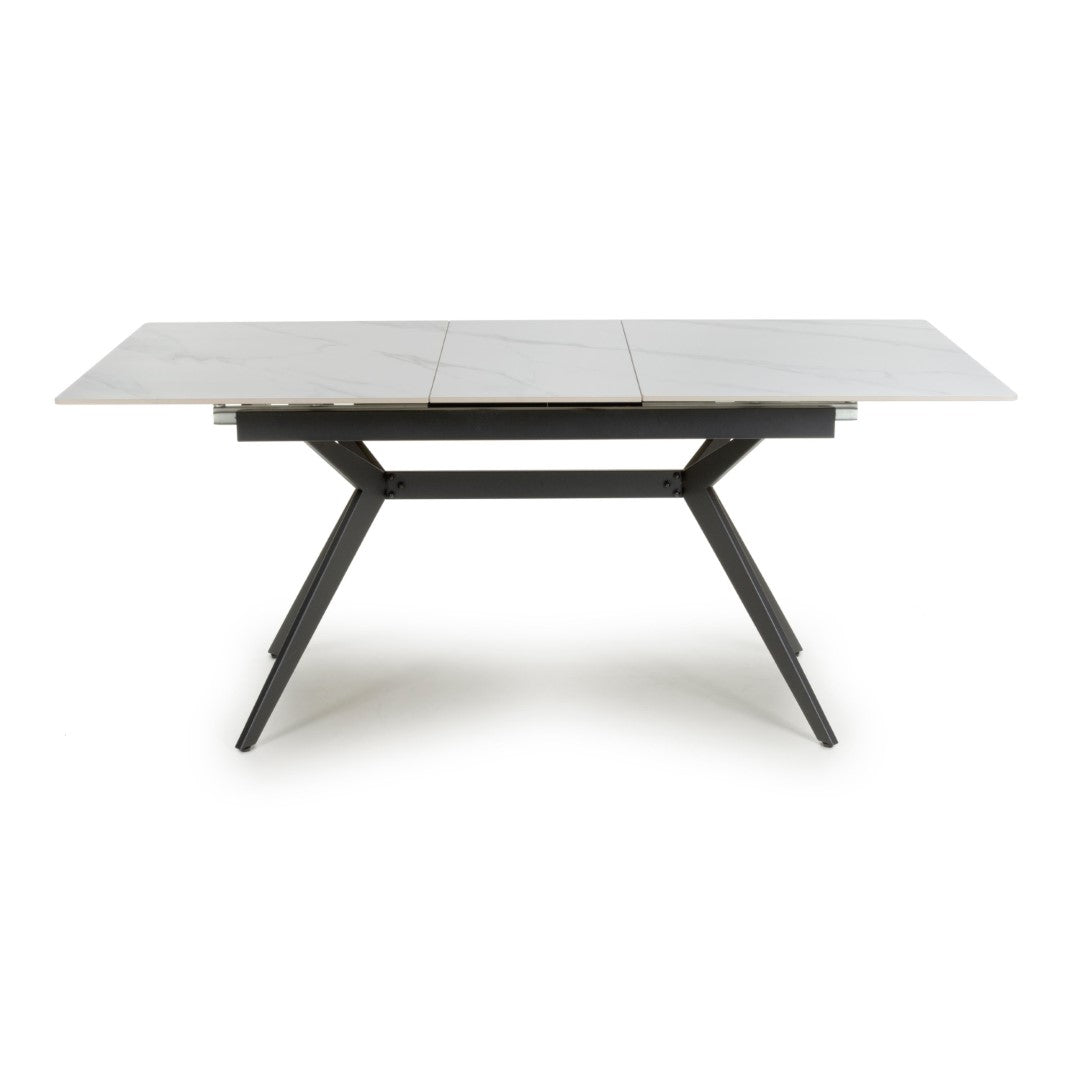 Shankar Timor 180cm Extending White Dining Table