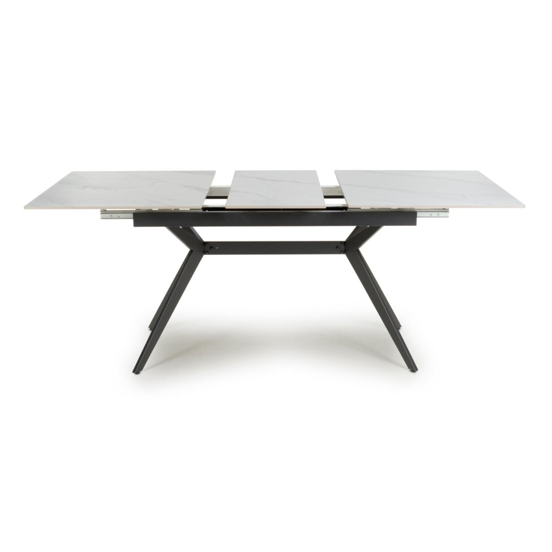 Shankar Timor 180cm Extending White Dining Table