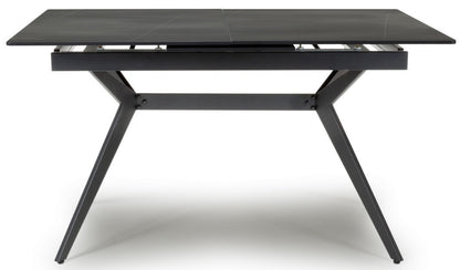 Shankar Timor 180Cm Extending Black Sintered Stone Effect Dining Table