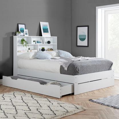 Birlea Alfie 5ft Kingsize White Wooden Storage Bed Frame