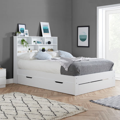 Birlea Alfie 5ft Kingsize White Wooden Storage Bed Frame