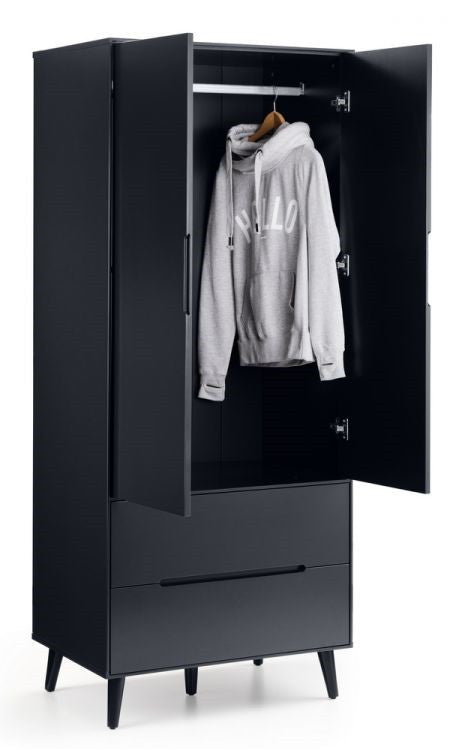 Julian Bowen Alicia Anthracite Combination Wardrobe