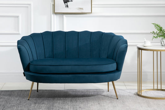 Birlea Ariel Blue 2 Seater Fabric Sofa