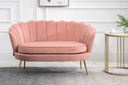 Birlea Furniture Ariel Pink 2 Seater Fabric Sofa