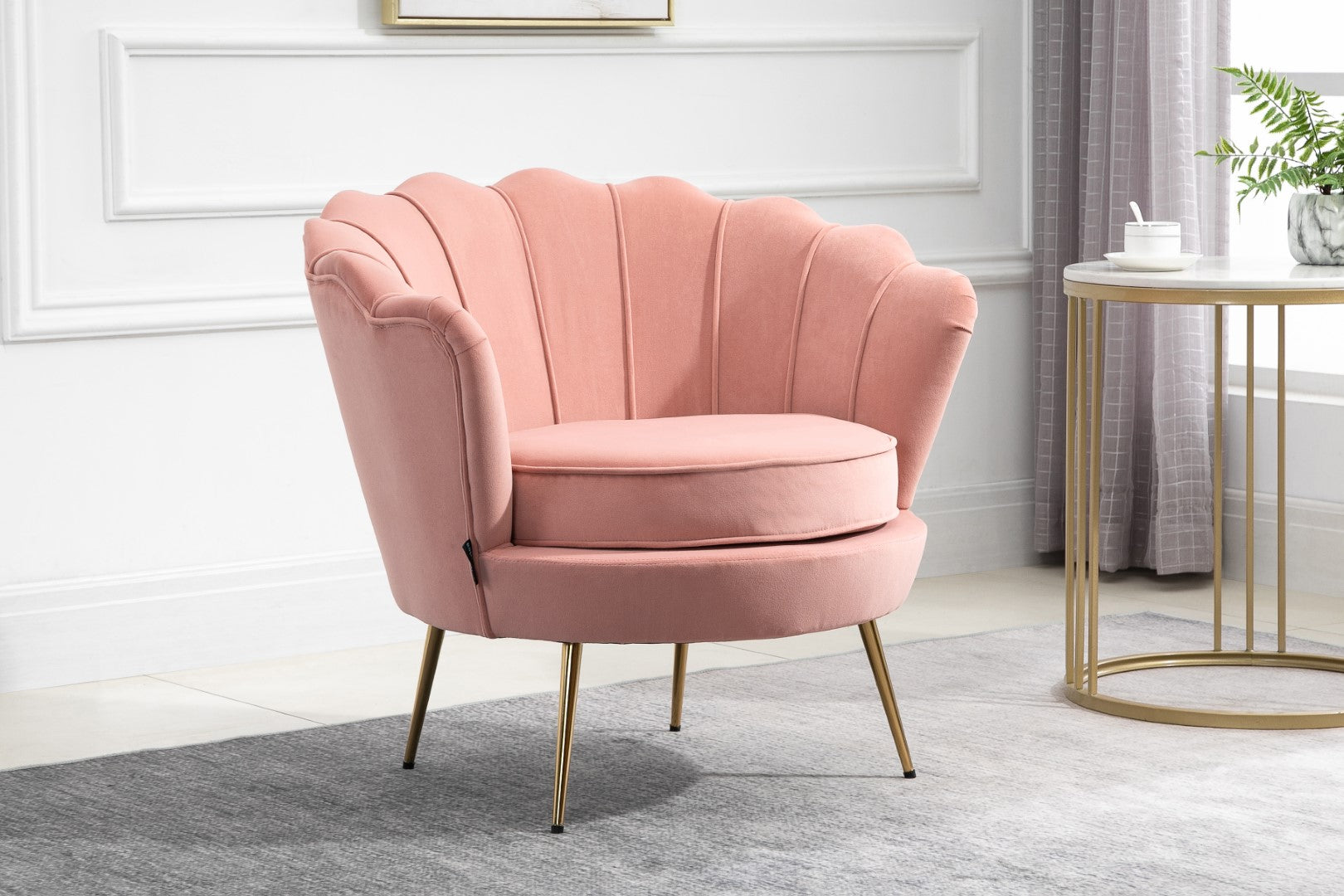 Birlea Ariel Pink Fabric Sofa Chair