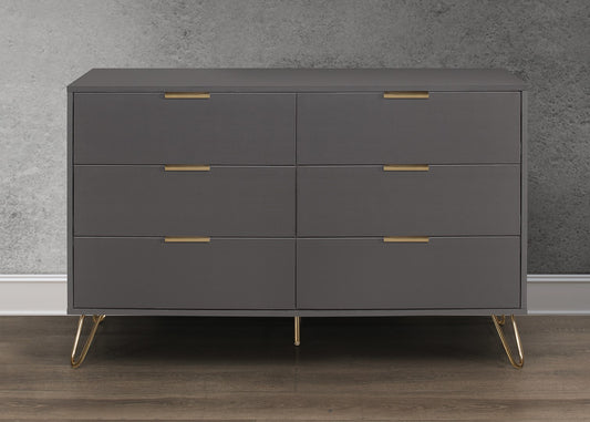 Birlea Arlo Grey 6 Drawer Chest