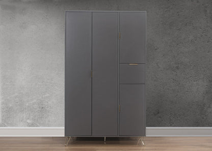 Birlea Arlo Grey 4 Door Wardrobe