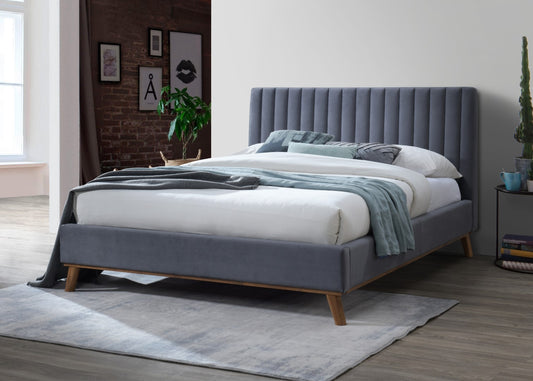 Time Living Albany 4ft6 Double Dark Grey Fabric Bed Frame