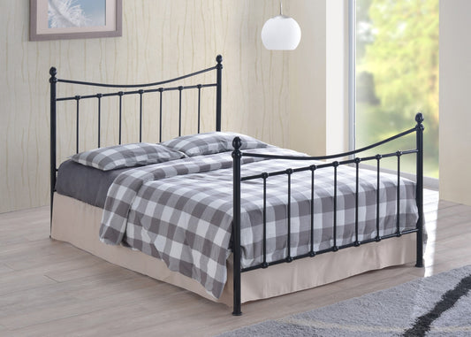 Time Living Alderley 4ft Small Double Black Metal Bed Frame