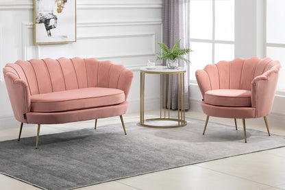 Birlea Furniture Ariel Pink 2 Seater Fabric Sofa