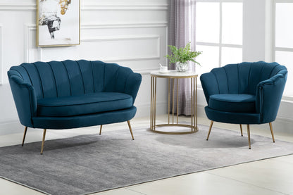 Birlea Ariel Blue 2 Seater Fabric Sofa