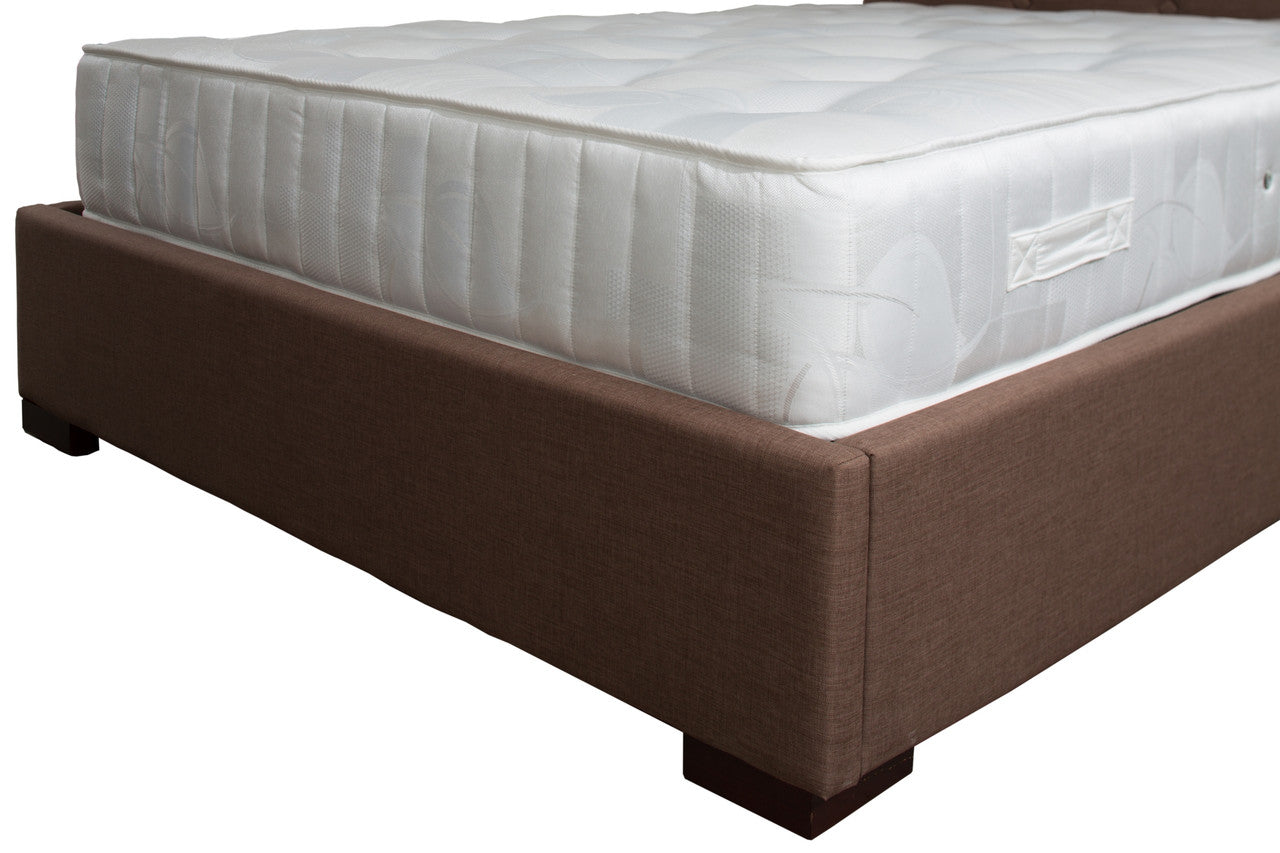 Artisan 5ft Kingsize Brown Fabric Ottoman Bed