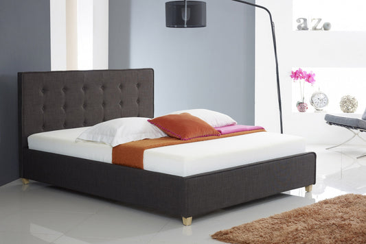Artisan 5ft Kingsize Charcoal Fabric Bed