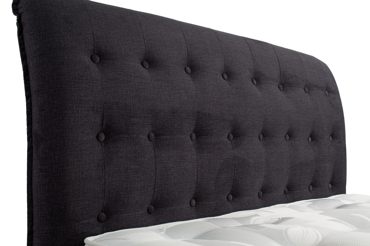 Artisan 5ft Kingsize Light Grey 4 Drawers Fabric Bed