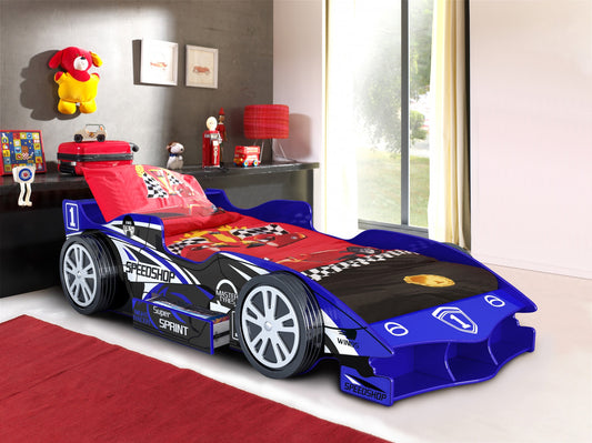 Artisan Novelty Blue Speed Racer Car Bed
