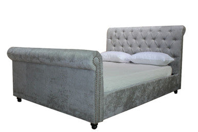 Artisan 5ft Kingsize Silver Fabric Bed