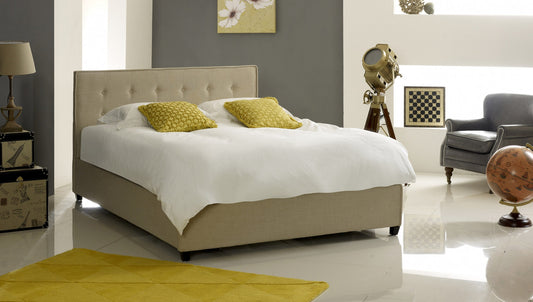Artisan 5ft Kingsize Stone Fabric Bed